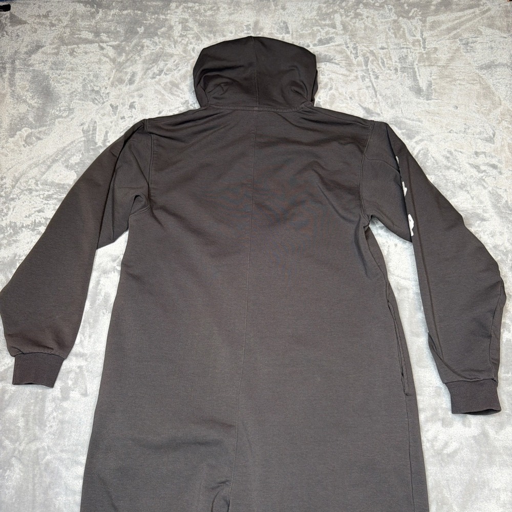 Savage X Fenty Women's Small Hooded Jumpsuit One Piece Gray Zip Front Lounge - Picture 3 of 10